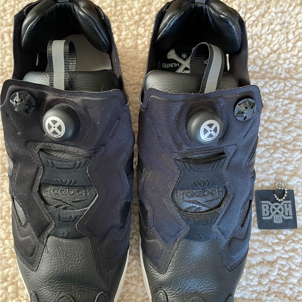 Reebok Bounty Hunter x Atmos x Packer x InstaPump Fury Black White, Size 9 - Picture 3 of 13